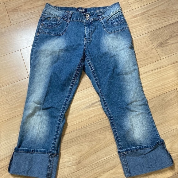 ANGELS Forever Young BERMUDA DENIMS SIZE 10/12 - Picture 1 of 2